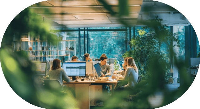Environnement de travail durable favorisant le bien-être des collaborateurs et la responsabilité sociale