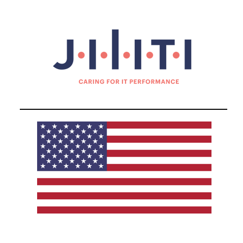 Logo Jiliti et drapeau des États-Unis